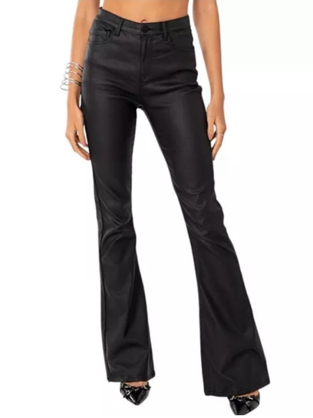 Edikted High Rise Bootcut Pants